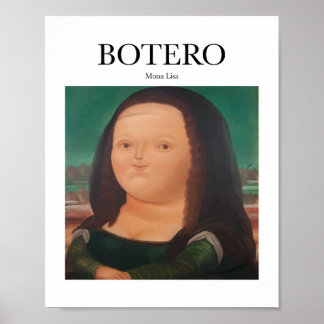 Póster Botero - Mona Lisa