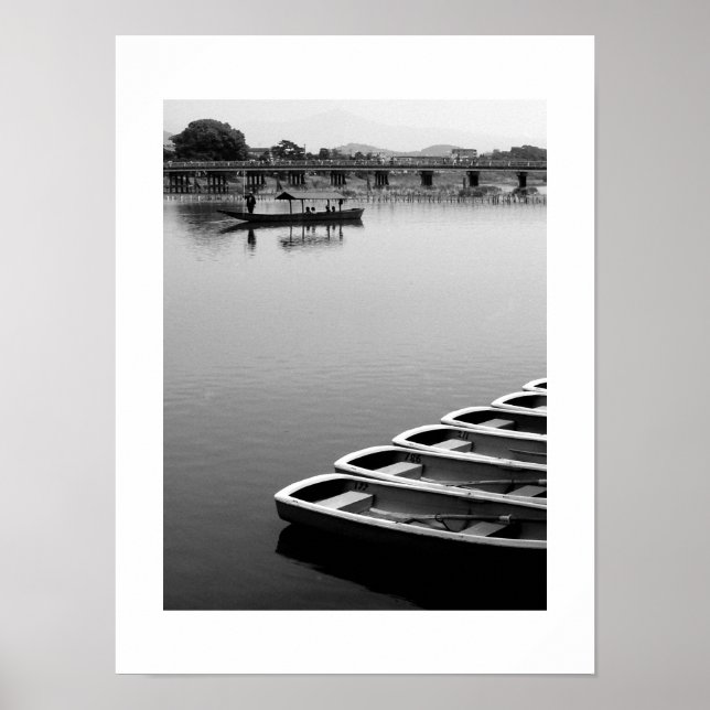 Póster Botes de fila: Arashiyama, Kioto (Frente)