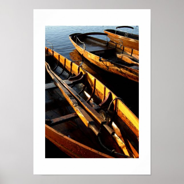 Póster Botes de remos en Derwentwater: el Distrito de los (Frente)