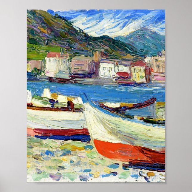Póster Botes Rapallo de Vassily Kandinsky (Frente)