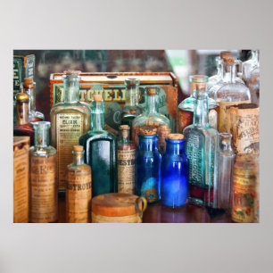 Póster Boticario - remedios para los ajustes