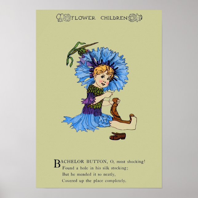 Póster botón de soltero (Frente)