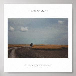 Póster Botsuana Makgadikgadi Salt Pans Cartel de viaje en