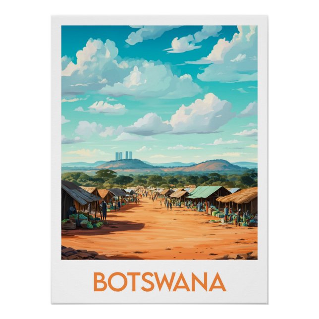 Poster Botswana (Anverso)