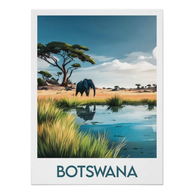 Poster Botswana (Anverso)