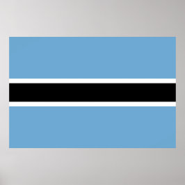 Póster Botswanan Flag (Botswana)