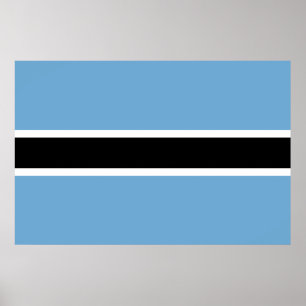 Póster Botswanan Flag (Botswana)