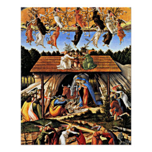Póster Botticelli - La Natividad Mística