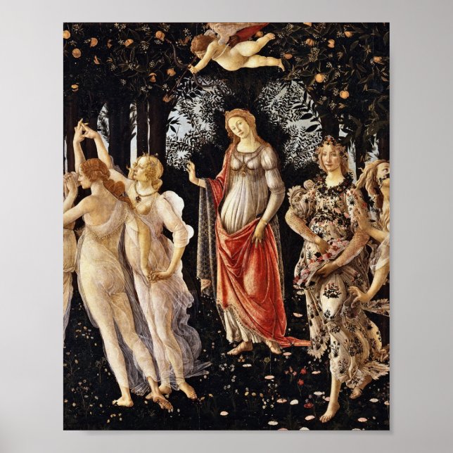 Póster Botticelli - La Primavera .Spring (Frente)