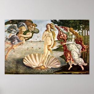 Póster Botticelli-Nacimiento de Sandro de Venus