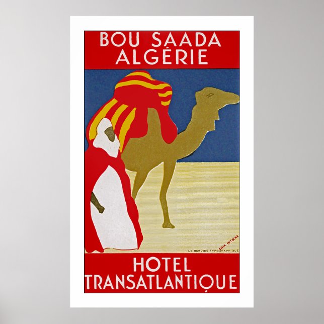 Póster Bou Saada Algerie (Frente)
