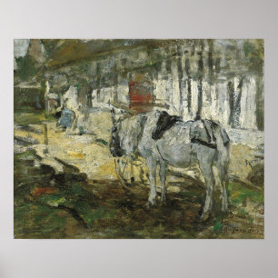Póster Boudin - Caballo Bretón