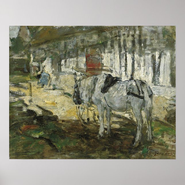 Póster Boudin - Caballo Bretón (Frente)