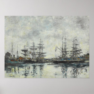 Póster Boudin - Deauville 1885