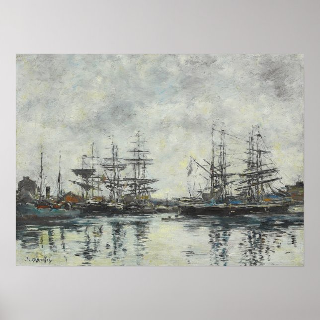 Póster Boudin - Deauville 1885 (Frente)