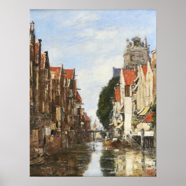 Póster Boudin - Dordrecht 1885 (Frente)