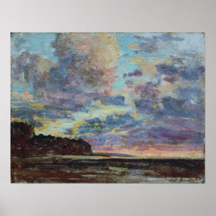 Póster Boudin - Etretat Sunset