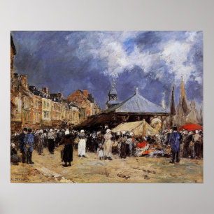 Póster Boudin - Mercado En Trouville