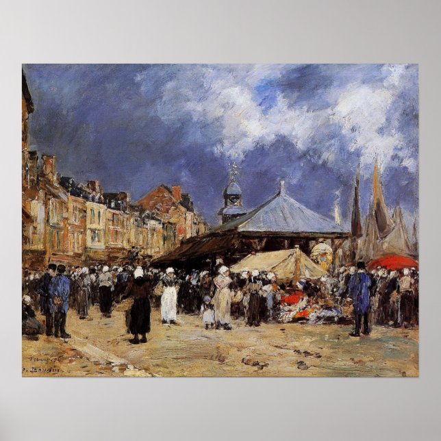 Póster Boudin - Mercado En Trouville (Frente)