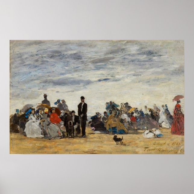 Póster Boudin - Playa de Trouville (Frente)