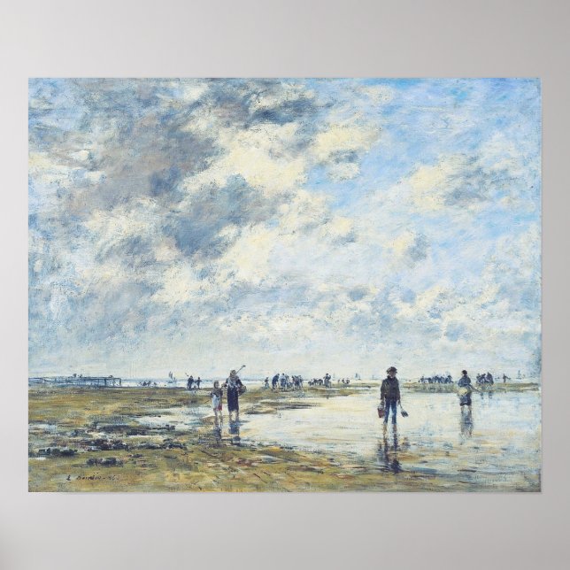 Póster Boudin - Puerto de Berck 1886 (Frente)