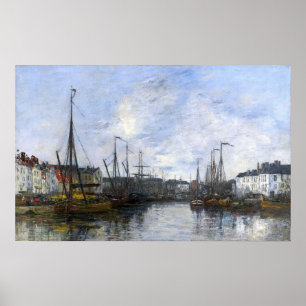 Póster Boudin - Puerto de Bruselas