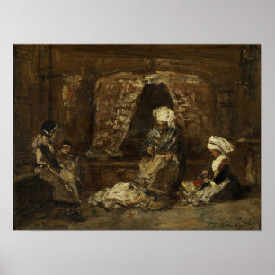 Póster Boudin - Sastres De Plougastel 1869