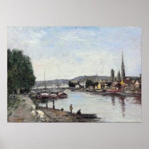 Póster Boudin - Vista De Rouen Sobre Reine 1895