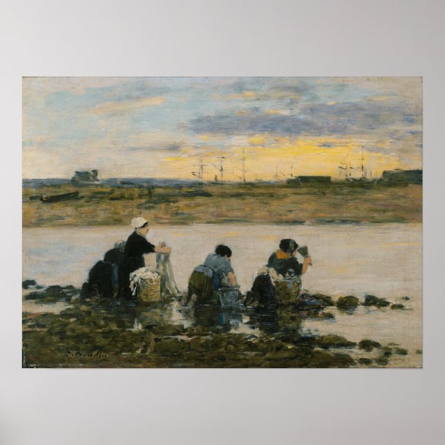 Póster Boudin - WasherWomen By River (Frente)