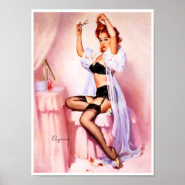 Póster Boudoir Pin Up