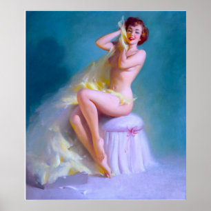Póster Boudoir Pinup