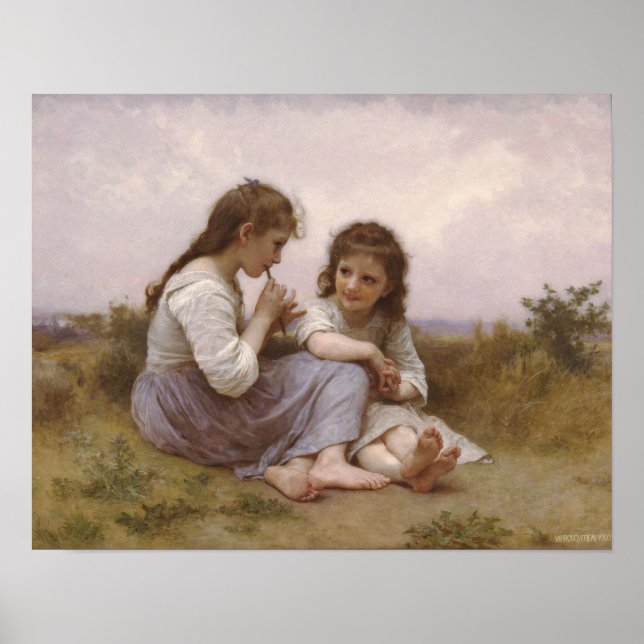 Póster Bouguereau-A Childhood Idyll 1900 (Frente)