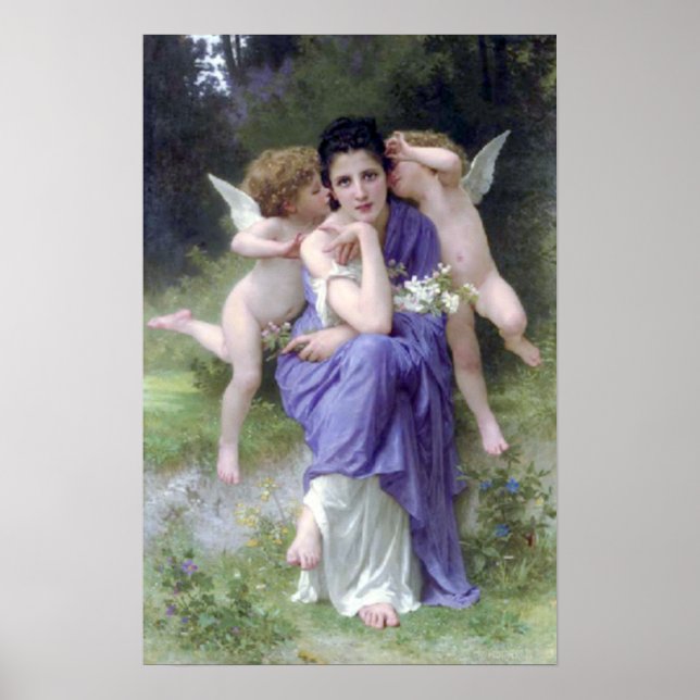 Póster Bouguereau - Chansons de Printemps (Frente)
