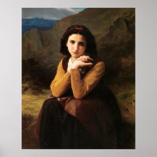 Póster Bouguereau - Cute 1869 (Frente)