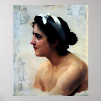 Bouguereau - Étude d'une Femme, Offrande à l'Amour