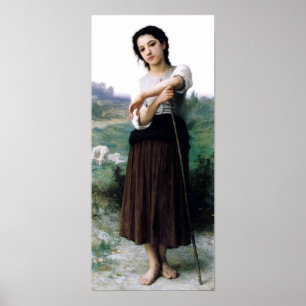 Póster Bouguereau - Jeune Bergere Debout