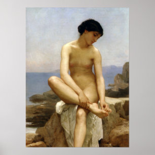 Póster Bouguereau - La Baigneuse