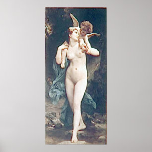 Póster Bouguereau - La Jeunesse y l'Amour
