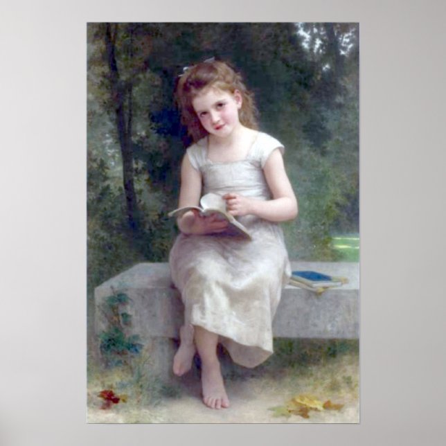 Póster Bouguereau - La Liseuse (Frente)