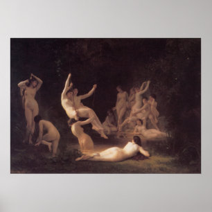 Póster Bouguereau - La Nymphee
