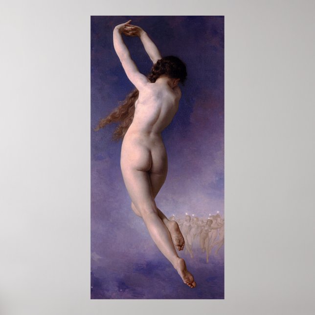 Póster Bouguereau: La Pléyade Perdida (L'Etoile Perdue) 1 (Frente)