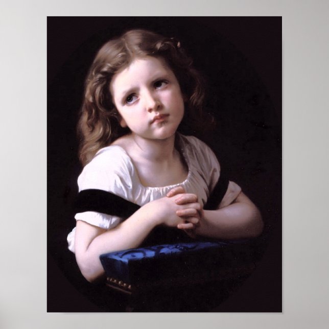 Póster Bouguereau - La Prière (Frente)