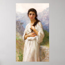 Bouguereau L'Attente 1901 Mujer hermosa CC1206