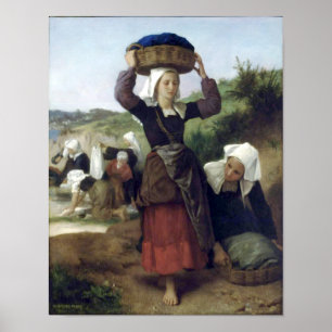 Póster Bouguereau - Lavandieres de Fouesnant