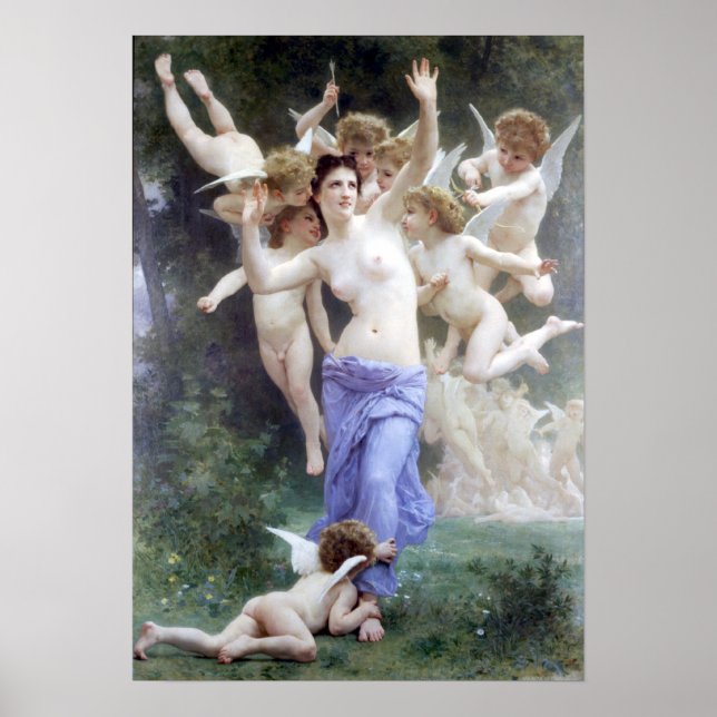 Póster Bouguereau - Le Guepie (Frente)