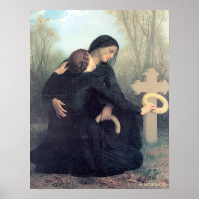 Póster Bouguereau - Le Jour des Morts (Frente)