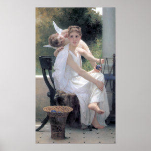 Póster Bouguereau - Le Travail Interrompu
