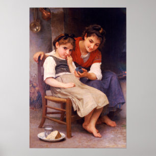 Póster Bouguereau - Little Sulky 1888