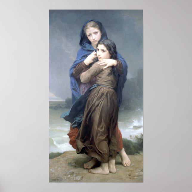 Póster Bouguereau - L'Orage (Frente)