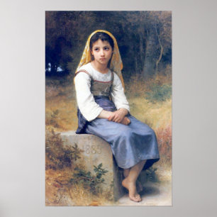 Póster Bouguereau - Meditation